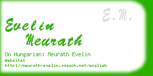 evelin meurath business card